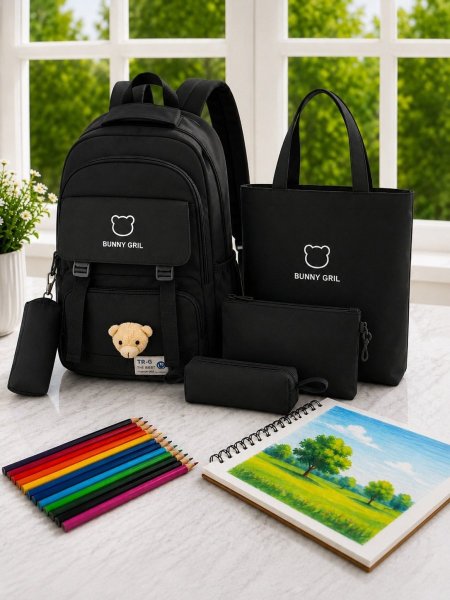 شنتة صبايا جودة عالية طقم 3 قطع  أسود <br> <span class='text-color-warm'>سيتوفر قريباً</span>